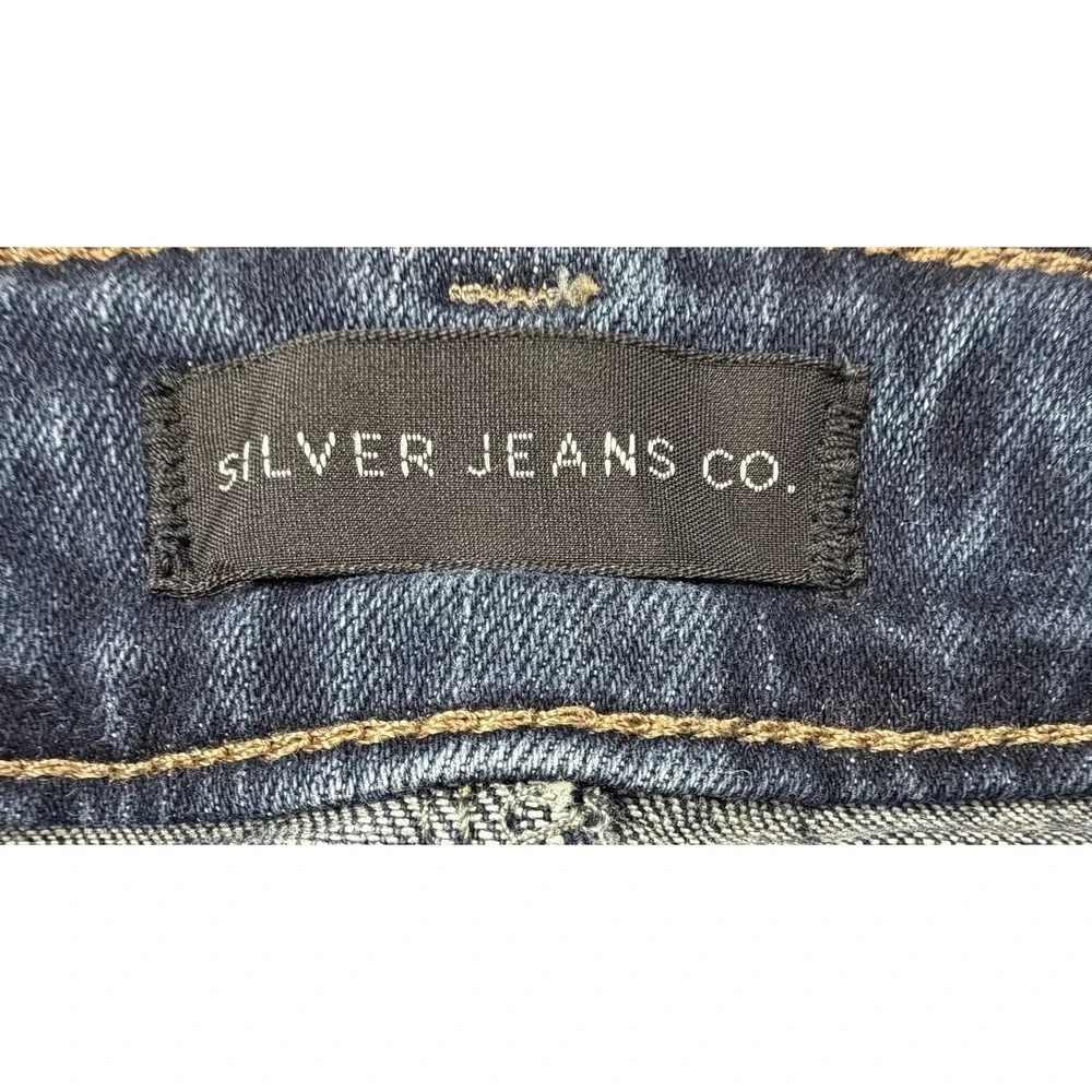 Silver Jeans Co Elyse Skinny Crop Medium Wash Jeans W27 L26 Fits 29x26